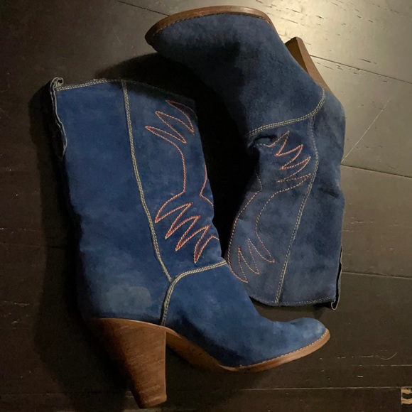 COPY - Blue western boots from Az - Picture 1 of 4